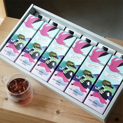 母の日に<br>スペシャルティアイスコーヒー<br>カリビアントレジャーブレンド 1,000ml[無糖]<br>６本ギフトセット