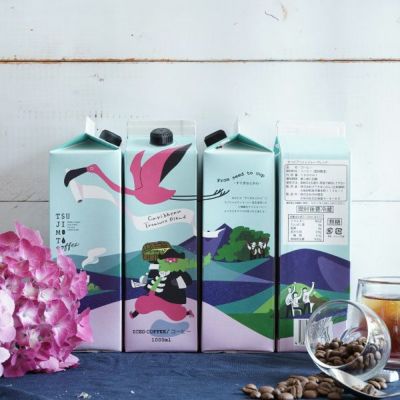 スペシャルティアイスコーヒー<br>カリビアントレジャーブレンド 1,000ml[無糖]<br>12本セット(l)