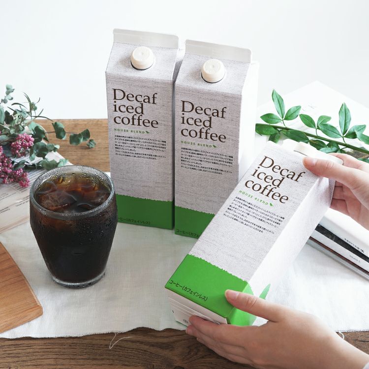 デカフェ アイスコーヒーハウスブレンド 1,000ml [無糖] 12本