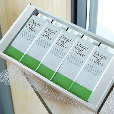 母の日に<br>デカフェ アイスコーヒー<br>ハウスブレンド 1,000ml [無糖] <br>5本ギフトセット [送料無料] <br> すてきなデカフェギフトセット<br>カフェインレスコーヒー