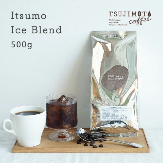 辻本珈琲 オリジナルブレンド コーヒー豆<br>イツモアイスブレンド 500g<br>アイスコーヒーにオススメ<br>大容量 毎日のコーヒーに<br>業務用 水出<br> 煎りたて 新鮮コーヒー豆 自家焙煎