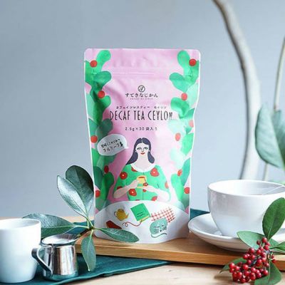 デカフェ セイロンティー（2.5g×30袋）<br>Decaf Tea Ceylon カフェインレス 紅茶<br>三角ティーバッグ フルリーフ使用<br>【3袋以上で送料無料】<br><br>業務用 大容量パック まとめ買いにおすすめ