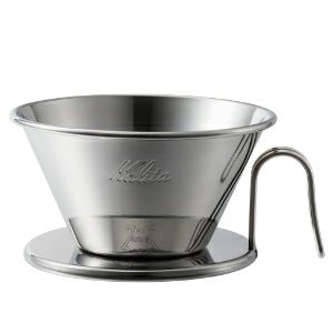 ウェーブドリッパー ＷＤＳ-１８５<br>TSUBAME & Kalita<br>２～４杯用 ステンレス製<bR>味ぶれの少ないコーヒードリッパー カリタ
