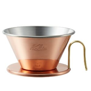ウェーブドリッパー ＷＤＣ-１８５<br>TSUBAME & Kalita<br>２～４杯用 銅製<bR>味ぶれの少ないコーヒードリッパー カリタ