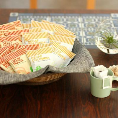 デカフェドリップコーヒー 2種100杯セット<br /> 【コロンビア 50杯 + モカ 50杯】<br />カフェインレス コーヒー <br>大容量パック まとめ買いにおすすめ