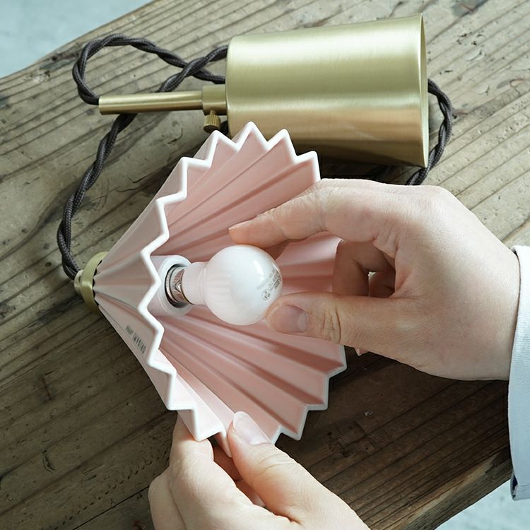ORIGAMI ドリッパー ペンダントランプ美濃焼 磁器製オリガミ