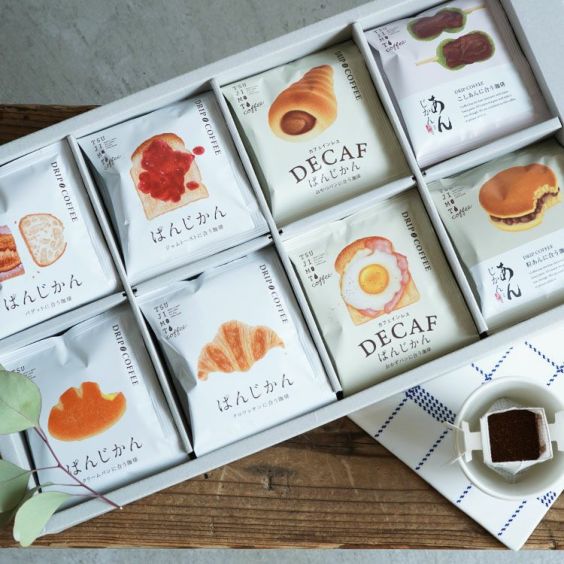 母の日に<br>スペシャルドリップコーヒー<br>「あん×ぱんじかん」8種40杯コンプリートギフトセット<br>（あんじかん 2種10杯＋デカフェぱんじかん 2種10杯＋ぱんじかん 4種20杯）<br>あんこに合う珈琲 パンに合う珈