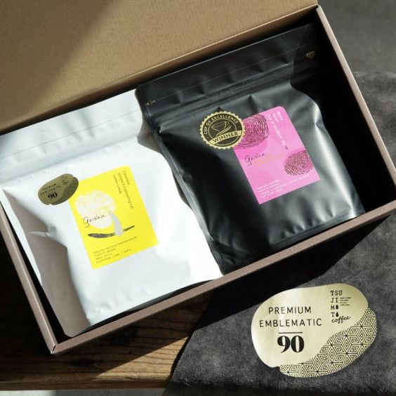 母の日に<br>【数量限定】グランクリュコーヒー豆・粉<br>ゲイシャ 2種400g飲み比べギフトセット<br>メキシコ ポシートス農園（浅煎り）200g<br>コロンビア レモン・キャンディ（浅煎り）200g<br>品評会受賞 Cup of 